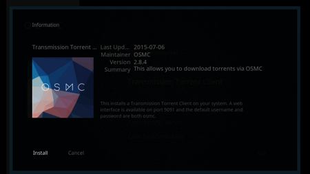 OSMC Transmission Install