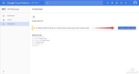 Google Cloud Platform - Create Client ID step2