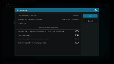 Kodi Movies Select Sources 6