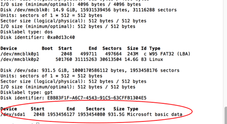 Raspberry Disk Info