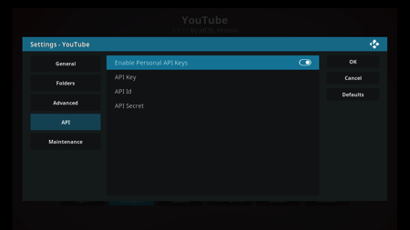 Youtube Add On - Enable API