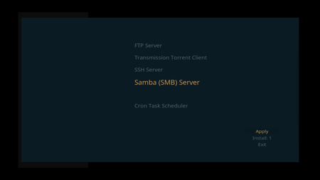 OSMC Samba Installation - Step 5