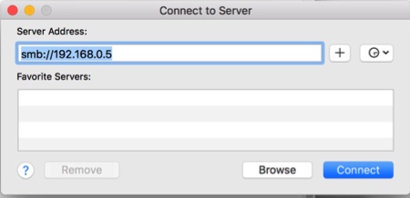 Samba Share on Mac - Insert IP