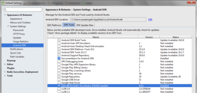 Android Studio HAXMhaxm