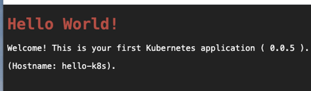 Kubernetes Hello World