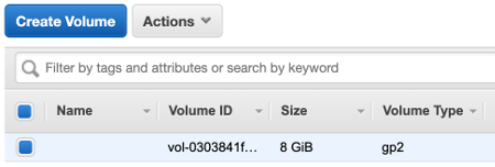 Amazon EBS Create Volume