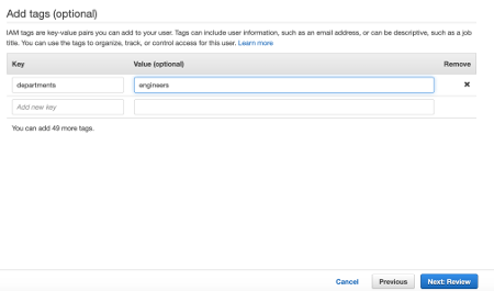 IAM Add Tags