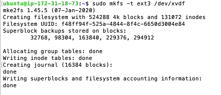 Amazon EBS Format Volume