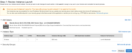 Amazon EC2 Review Instance